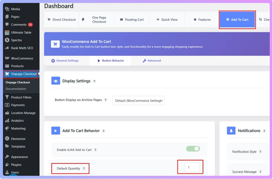 Set the Minimum Order Quantity