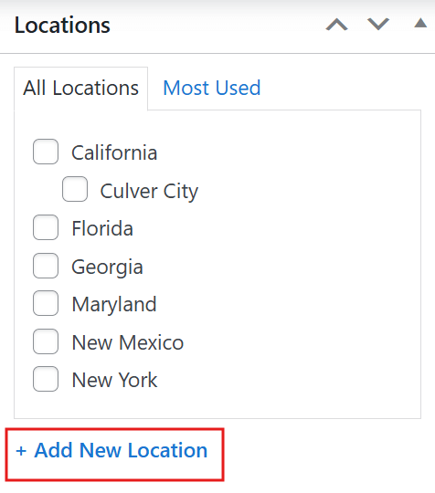 add new locations by creating them