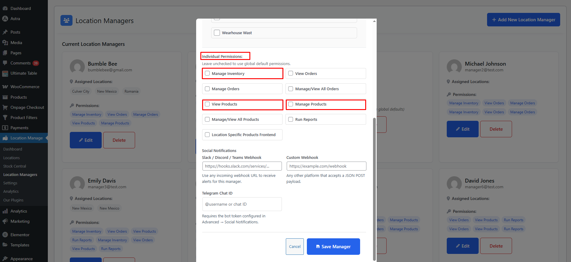 Inventory Management By Location Manager - Plugincy