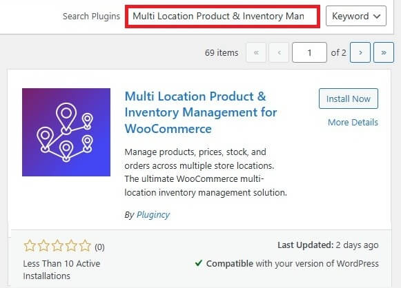 install Multi Location Product & Inventory Management for WooCommerce plugin