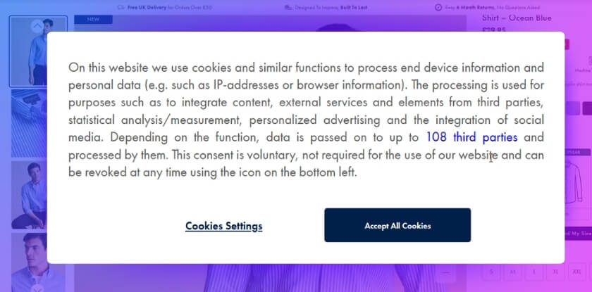 Consent Actions Reset The Active Cart Session