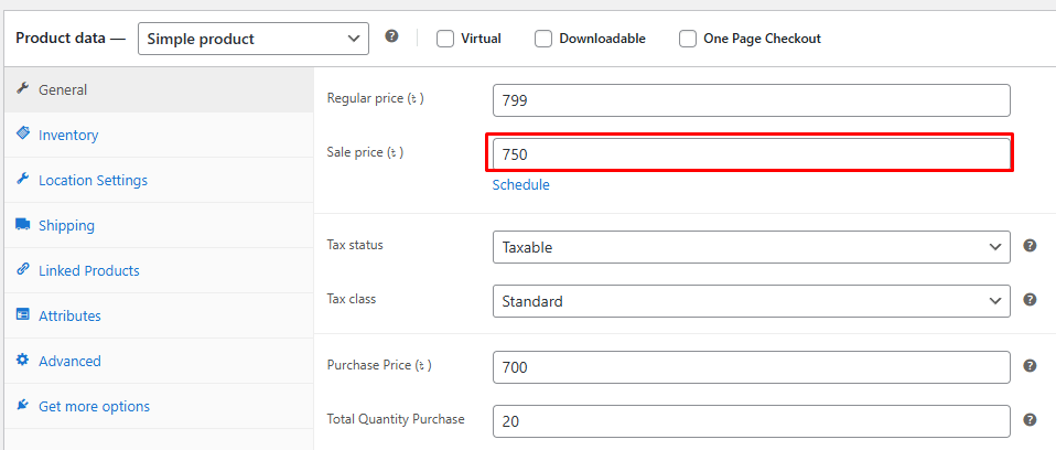 Make Sure Products Have Active Sale Prices