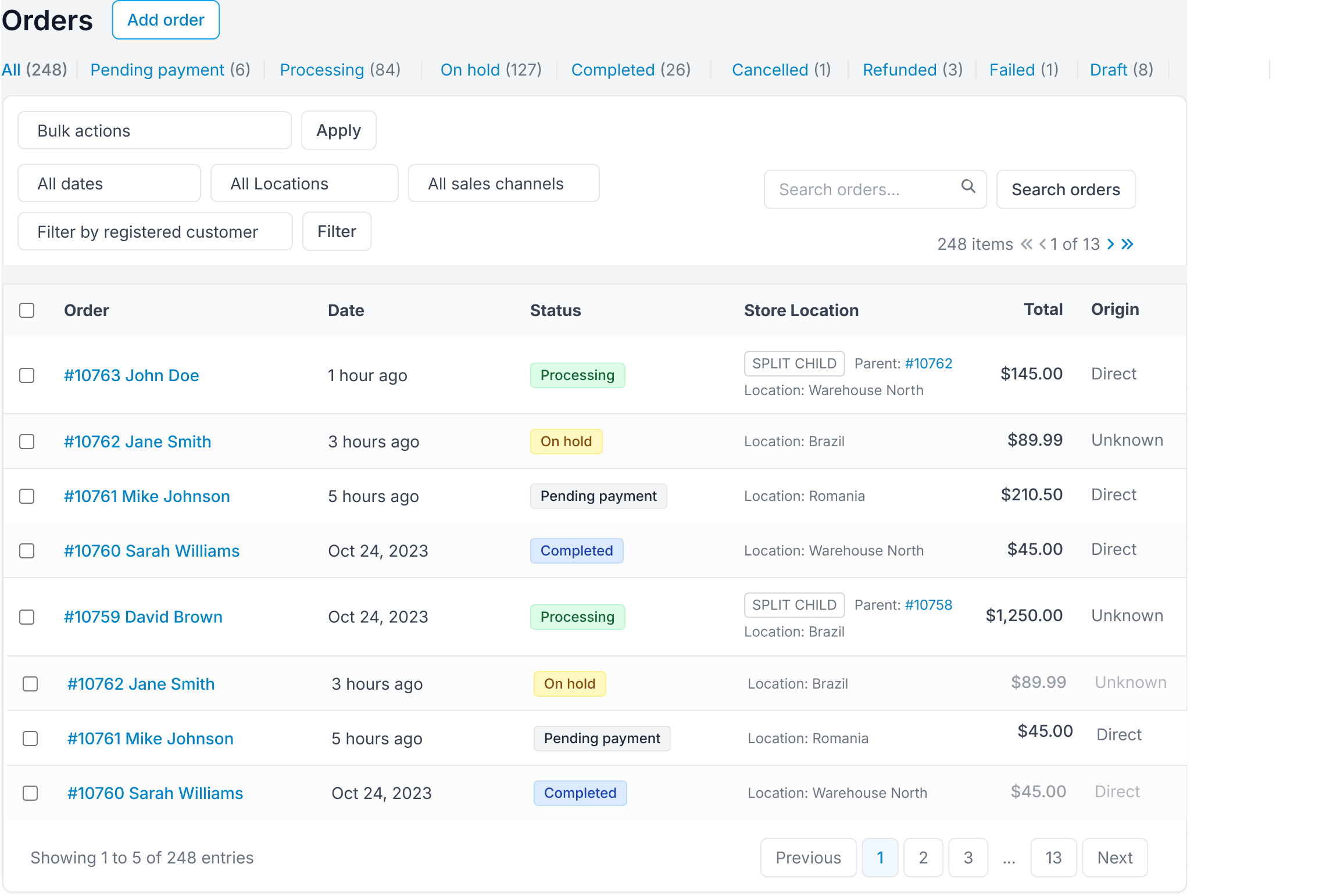Multi Warehouse WooCommerce Inventory management