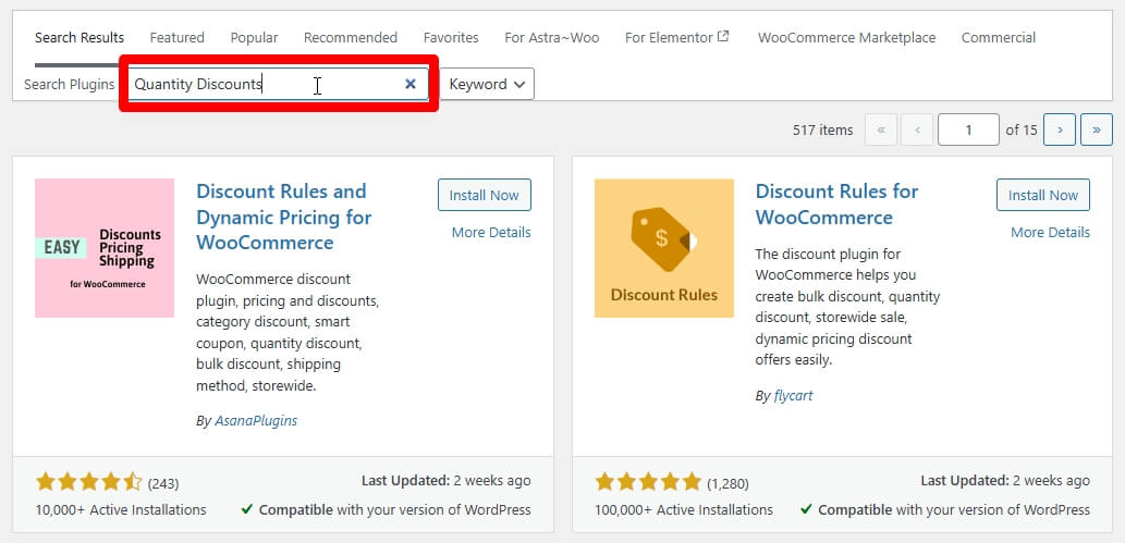 Quantity Discounts plugins