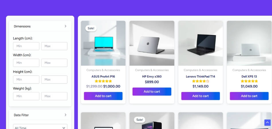 How to Add Filter by Product Dimensions in WooCommerce?