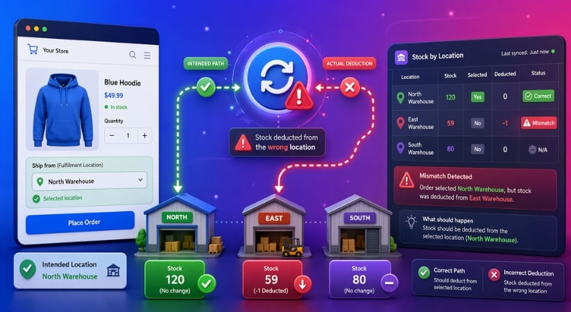 Why Is the Stock Not Deducting From Correct Location in WooCommerce