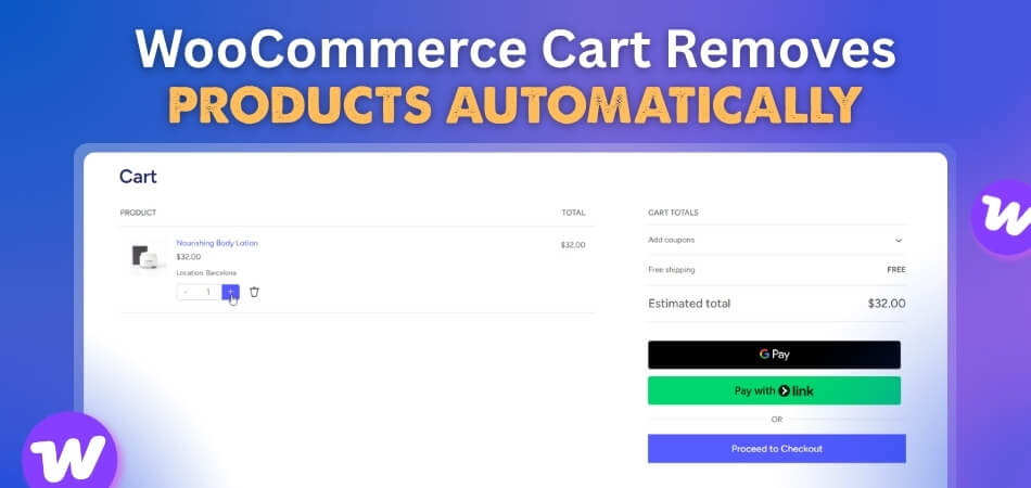 WooCommerce Cart Removes Products Automatically