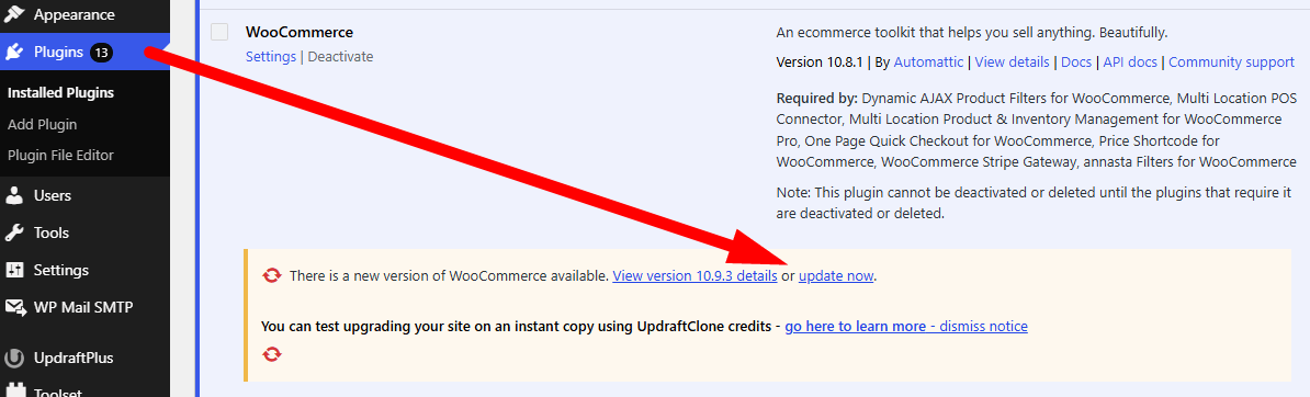 Stock Updates Stop Working After a WooCommerce Version Update