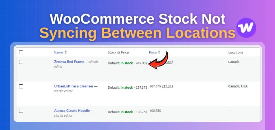 WooCommerce Stock Not Syncing Between Locations