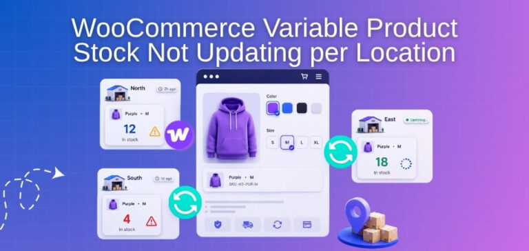 WooCommerce Variable Product Stock Not Updating per Location