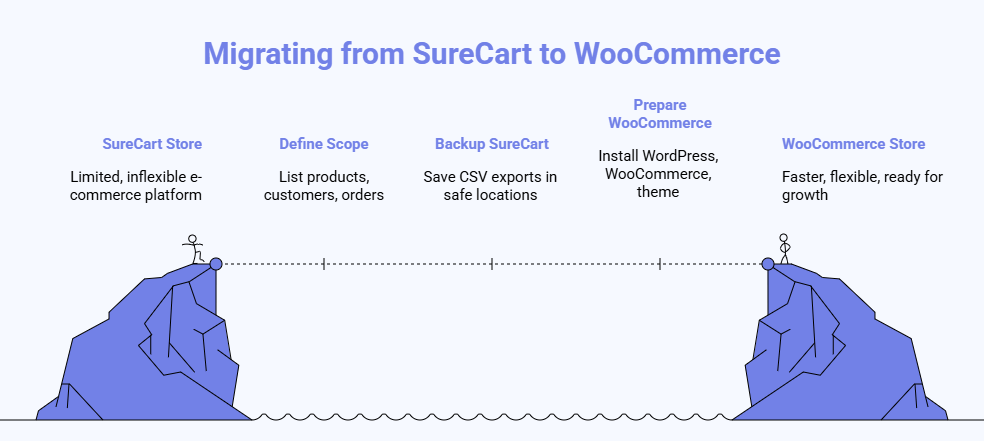 Migration steps From SureCart to WooCommerce