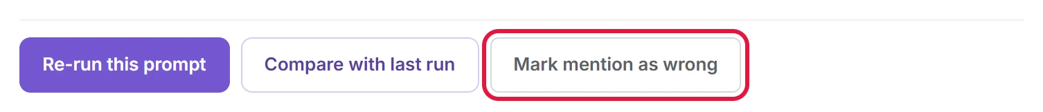 Mark mention as wrong under the answer.